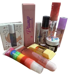 Clear and Sheer 10 Piece Lip Set, Gloss, Glaze, Balm Scrub, Oils, Etc - Picture 1 of 2