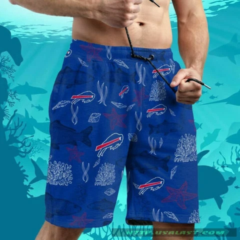 Buffalo Bills Football Beach Shorts Summer Casual Swim Trunks Mens Sports Shorts Cover