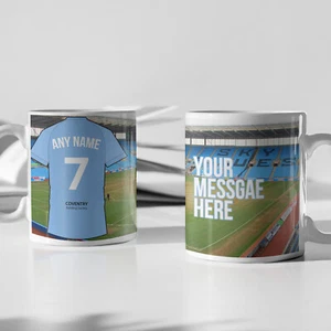 Taza personalizada de la ciudad de Coventry 2023 2024 taza doméstica taza para fanáticos de fútbol americano de la ciudad de Coventry - Imagen 1 de 35