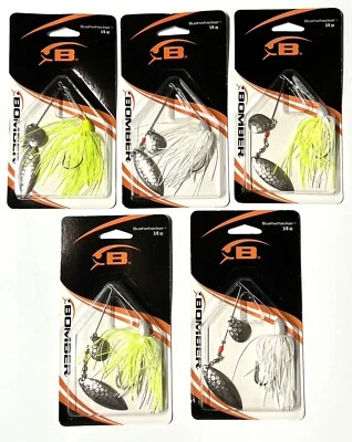 Señuelo Bomber Bushwacker Bush Whacker dos níquel hoja Colorado Spinnerbait Foto 1 de 4