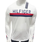 NWT TOMMY HILFIGER MSRP $57.99 MEN WHITE CREW NECK LONG SLEEVE T-SHIRT SIZE M XL