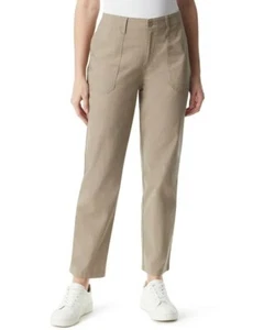 Gloria Vanderbilt Womens Mid Rise Straight Leg Utility Pant Size 18 Hazelnut NWT - Picture 1 of 3