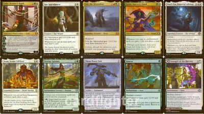 Custom Aura Commander EDH Deck - Uril, the Miststalker - Magic the Gathering - Image 1 of 4