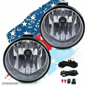 Par de luces antiniebla de carcasa cromada con lente transparente aptas para Toyota Tacoma 2005-2011 - Imagen 1 de 12