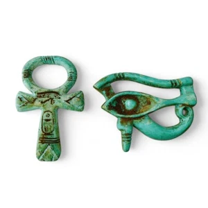 Authentic Ancient Egyptian Antiquities Ankh Key of life With the Eye of Horus BC - Picture 1 of 4