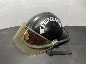 Vintage Fire Helmet - Defender Model P - Size 6.5-8 w/face shield - Picture 1 of 12