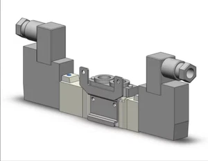 SMC SY5420-5DZ-01T-F2 Valve Double Sole. 5 Port 3 Pos. Exhaust Center Din Conn. - Picture 1 of 5