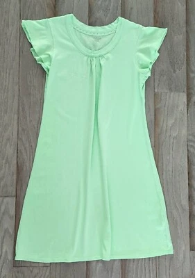 Usado en excelente estado! NAUTICA Ropa de Dormir Verde Ligero PJ Vestido de Noche Pijama (S) ALGODÓN Foto 1 de 4