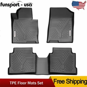 Floor Mats Floor Liners For 2016-2020 Kia Optima Waterproof 3D All Weather TPE - Picture 1 of 9