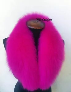 FUCHSPELZKRAGEN FUCHSIA FOURRURE de RENARD silver FOX LIGHT FUCHSIA - Bild 1 von 4