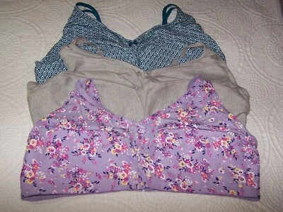 ¡NUEVO! Lote de 3 sujetadores Comfort Choice sin cables -Talla 54 DD- **MUY BONITOS** Foto 1 de 3