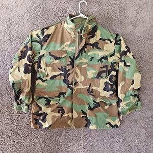 Chaqueta Abrigo Ejército de Estados Unidos Bosque Camuflaje Campo Clima Frío 8415-01-099-7836 Grande Reg - Imagen 1 de 10