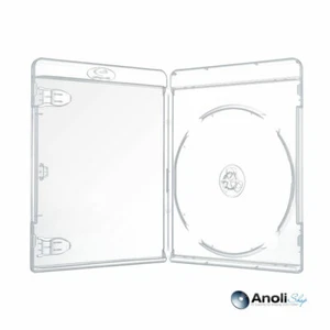 20 Blu Ray Hüllen 11 mm Transparent mit Silberprägung ähnlich Amaray Hülle - Bild 1 von 2