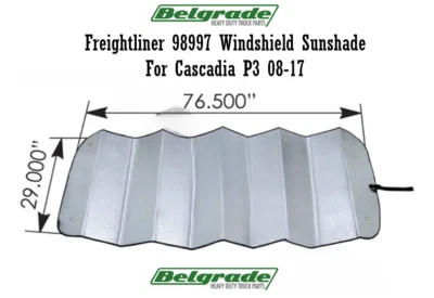 Freightliner 98997 Windshield Sunshade For Cascadia P3 08-17 - Изображение 1 из 3