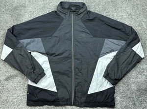 Nike Windbreaker Jacke Herren Small Schwarz Grau Weiß 1990 Archive Reissue Retro - Bild 1 von 17