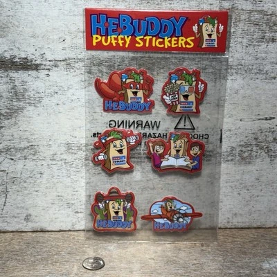 HEB Buddy And Friends Puffy Stickers 6 Counts Texas Grocery Store Mascot New - Image 1 of 4