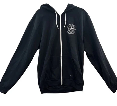 Chaqueta negra con cremallera grande para hombre The Good Crisp Company nueva Foto 1 de 4