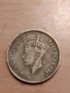 1951 Hong Kong 10 Cent Coin KM25 - Picture 1 of 7