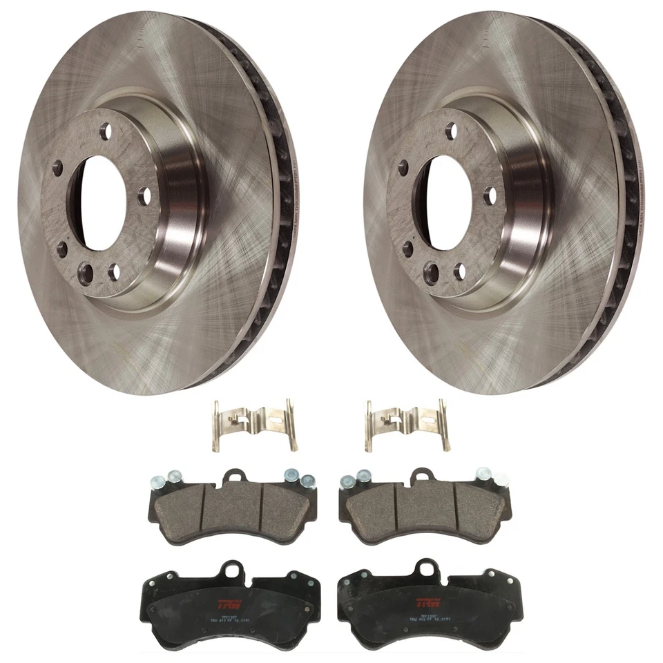 KIT TRW-072924-4386 Juego de 2 ruedas delanteras de disco de freno y pastillas de freno para VW Cayenne Foto 1 de 4
