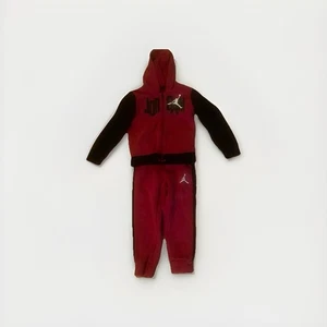 Air JORDAN Fleece Hoodie GYM RED/BLACK Boys 4T - Picture 1 of 9