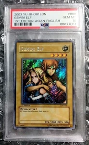 PSA 10 GM 2003 Gemini Elf LON-000 1st ED Secret Rare Yu-Gi-Oh Asian English Holo - Picture 1 of 15
