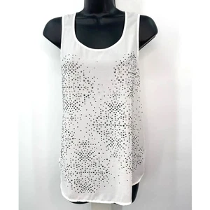 Juicy Couture Studded Blouse Sleeveless Tank XS Stretch EUC - Picture 1 of 7