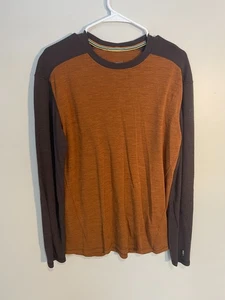 Smartwool Merino 250 Wool Base Layer Crew Long Sleeve Shirt Men Large Thermal - Picture 1 of 9