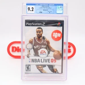 PS2 PlayStation 2 NBA LIVE 09 2009 TONY PARKER - CGC GRADED 9.2 A+ NEW & Sealed! - Picture 1 of 10