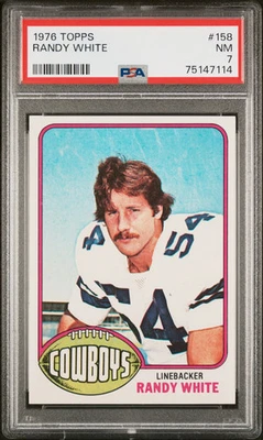 1976 Topps Randy White #158 PSA 7 - Image 1 of 2