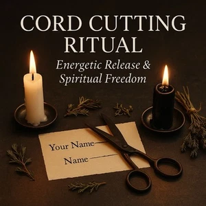 Ritual de hechizos de corte de cordón - Elimina energía tóxica y lazos emocionales - Imagen 1 de 1