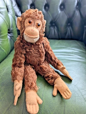 Steiff Chimpanzee Jocko Vintage 60er Animal Retro Plush Toy Monkey 50er H9 - Image 1 of 4