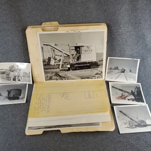 Lot Of VTG C&O RY Co 1964 Burro Crane Snow Blower Rebuild Photos And Blueprints  - Picture 1 of 24