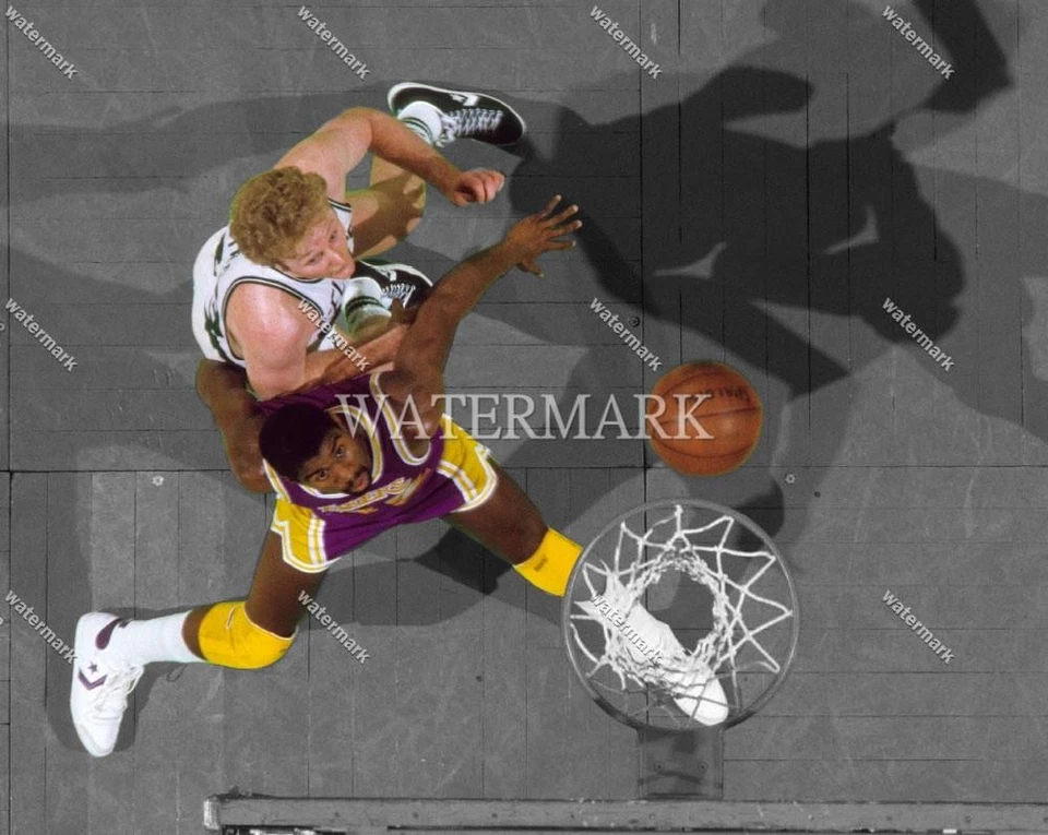 Foto GF312 Larry Bird Celtics - Magic Johnson Lakers 8x10 11x14 16x20 Foto 1 de 1
