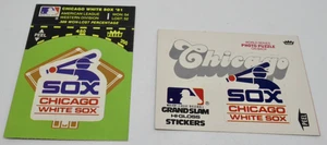 Chicago White Sox 1981 MLB Fleer Sticker Card LOT of Two (2) - Picture 1 of 4