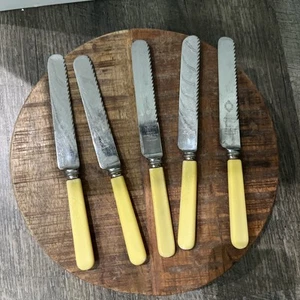 5-Tagliere Vintage Marvo Doppio Bordo Bachelite Acciaio Inox Sheffield Inghilterra - Foto 1 di 6