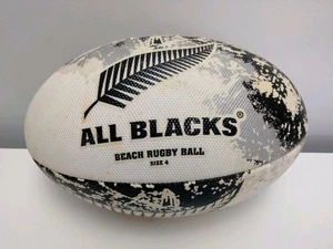 Gilbert All Blacks Beach Rugby Ball Size 4 Pre-owned Light Wear - Picture 1 of 5