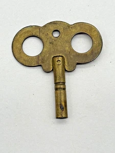 ANTIQUE Brass CLOCK KEY Size #7 3.8mm (CM93-209) - Picture 1 of 2
