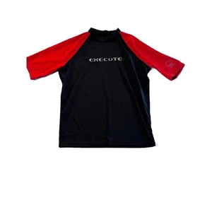 Camicia Uomo Execute Swim Surf UPF Nera Rossa Taglia Large - Foto 1 di 11