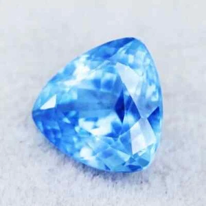 14,90 ct + natürlicher blauer Namibia Jeremejevit zertifiziert Trillionenschliff lose Edelsteine - Bild 1 von 5