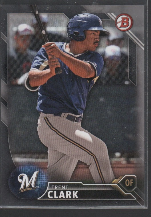 TRENT CLARK  2016 BOWMAN DRAFT SILVER CARD #BD-149 /499 - Image 1 of 1