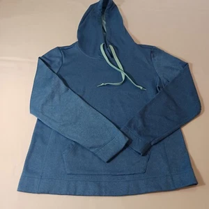 Danskin Now DL43T-050 Women’s Blue Pullover Drawstring Hoodie Sweatshirt Size S - Picture 1 of 15