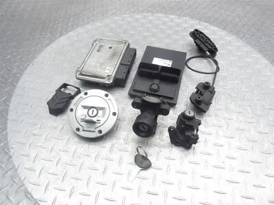 2009 07-09 BMW R1200 R1200RT OEM Lock Set Gas Cap Ignition Key CDI ECU Security - Imagem 1 de 4