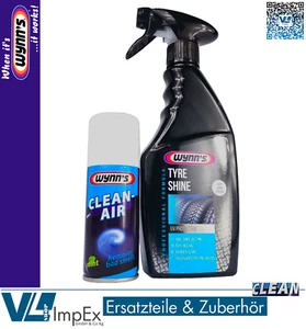 Wynns Tyre Shine Reifenglanz + Clean Air Innenraum Luftreiniger, 1x 0,5L + 0,1L· - Bild 1 von 15