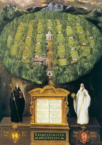 Oil painting El Greco - allegory of the camaldolese order free shipping canvas - Picture 1 of 1