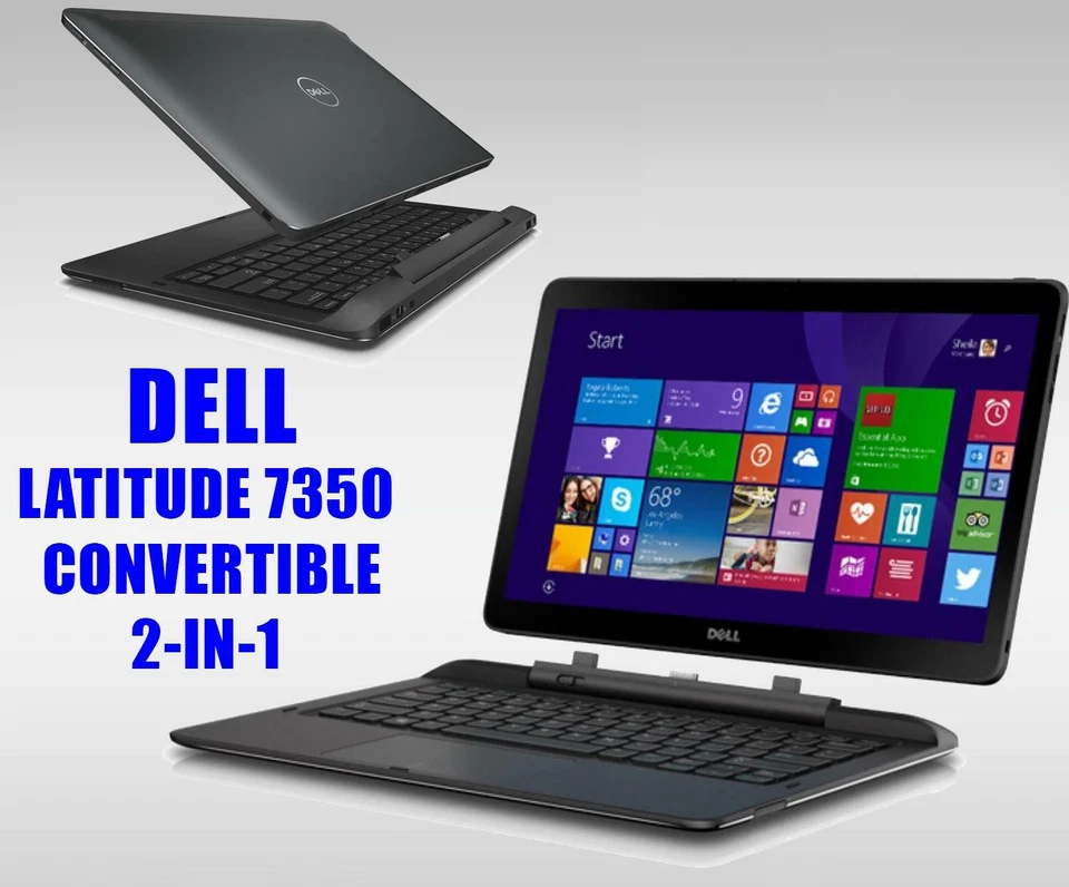 Dell Latitude 7350 2-in-1 13,3" Core 5Y71 1,2Ghz 8GB 120GB + Keyboard - Bild 1 von 1