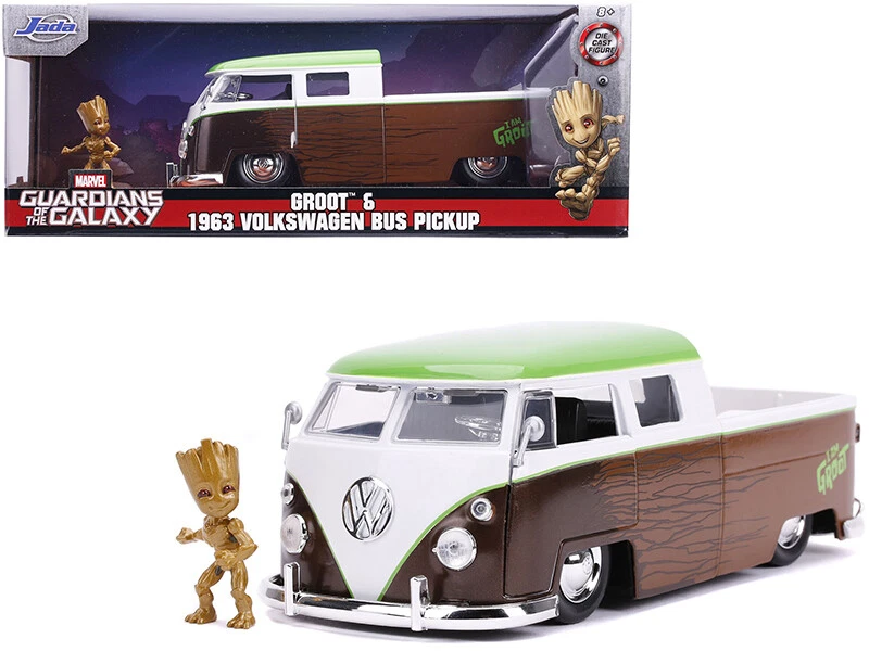 Jada VW Volkswagen Bus Pickup Groot Guardians of The Galaxy Diecast 1 24