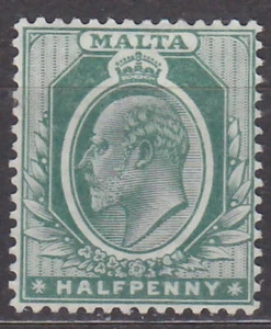 MALTA 1904 EDWARD Mi.: 25 - *MLH* - Imagen 1 de 1