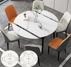 Esstisch Ausziehbar Küchentisch 80-130cm Esszimmertische mit Auszug Keramik NEU! - Bild 1 von 24
