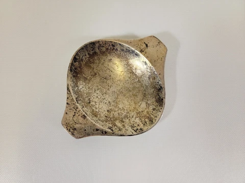 Designer Georg Jensen MCM Danish Sterling Silver Mini Dish Plate Ashtray 84grams Cover
