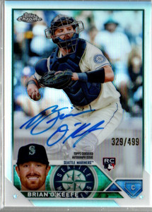 2023 Topps Chrome Rookie Autographs Refractors #RABO Brian O'Keefe Auto /499 